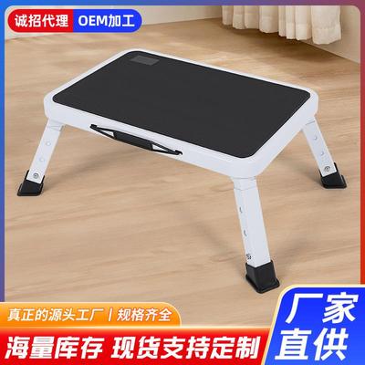 便携式可折叠垫脚梯凳简约家用伸缩一步房车凳登高钓鱼防滑钢梯
