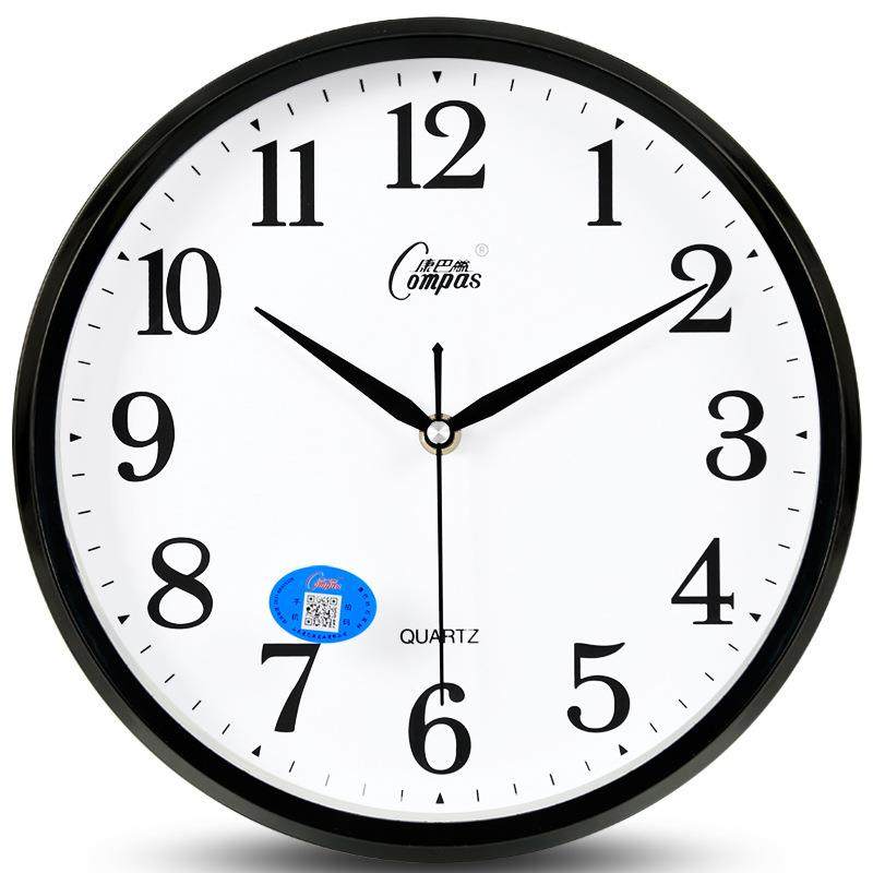 康巴丝挂钟卧室客厅钟表时尚静音挂墙时钟挂表简约创意石英钟家用