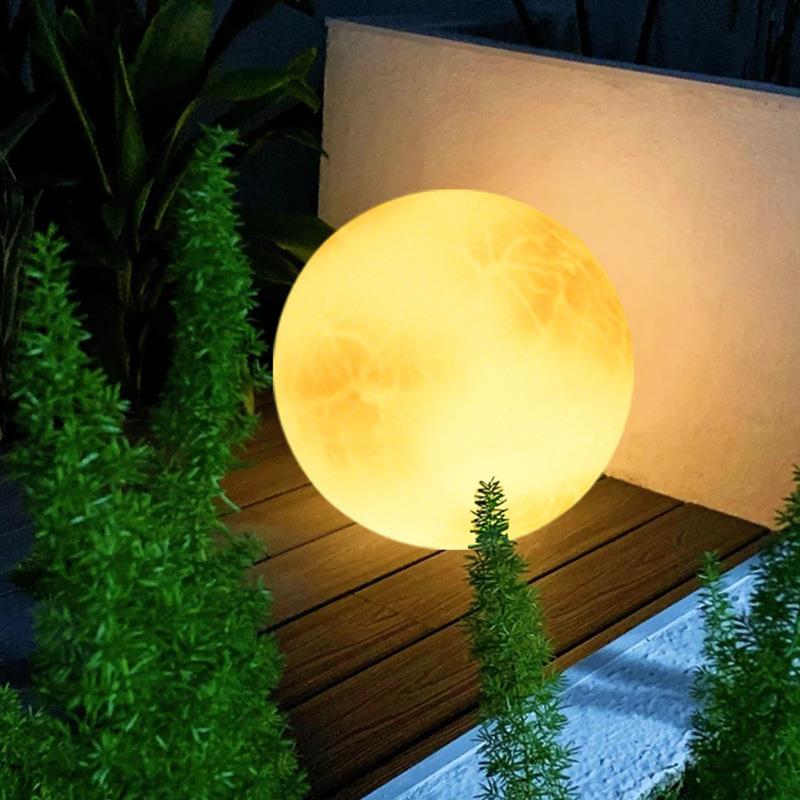 太阳能月球灯月亮灯花园别墅庭院灯户外防水草坪灯景观灯装饰地灯