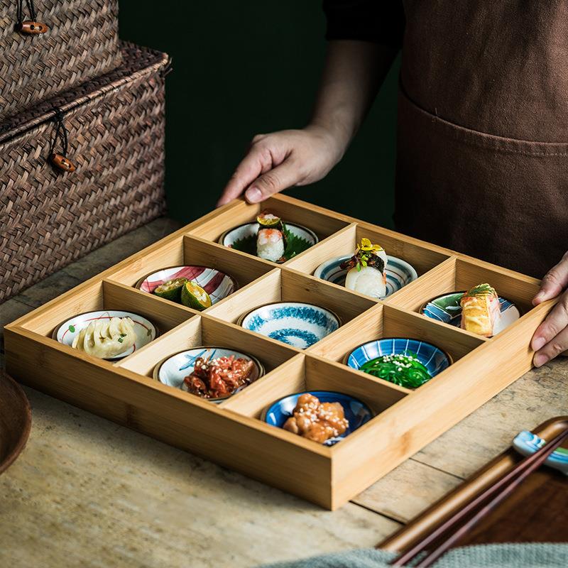 创意火锅九宫格餐具托盘陶瓷碟盘拼盘日式9宫格分格盘子商用