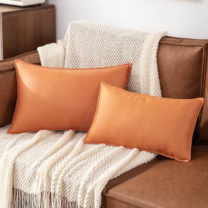 长方形科技布抱枕靠垫沙发客厅高级感橙色抱枕套靠枕床头长靠枕,居家布艺,抱枕被,淘宝优惠券,粉丝福利购,淘宝优惠卷