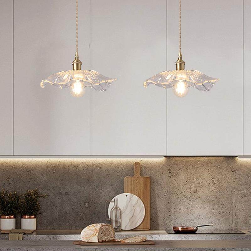 玻璃主卧室床头吊灯日系现代简约单头长线餐厅阳台过道北欧小吊灯,家装灯饰光源,智能吊灯,淘宝优惠券,粉丝福利购,淘宝优惠卷