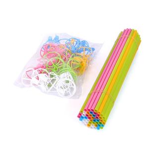 40cm铝膜气球托杆 微商地推气球塑料手持棒 桌飘绑杆支架