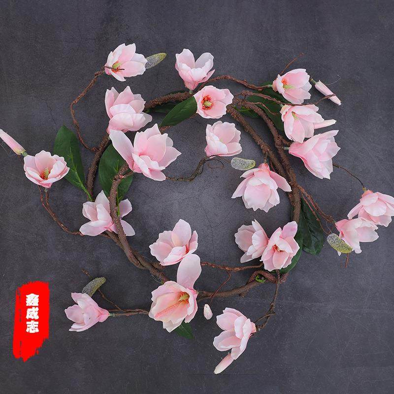 仿真玉兰花藤蔓藤条花条婚庆植物藤挂墙树藤塑料管道橱窗店面装饰,鲜花速递/花卉仿真/绿植园艺,仿真绿植,淘宝优惠券,粉丝福利购,淘宝优惠卷