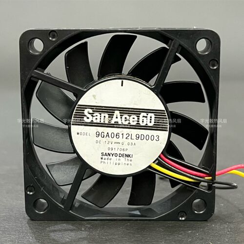 9GA0612L9D003原装三洋6cm 6010 12V 0.03A 超薄静音滚珠散热风扇