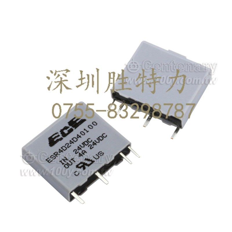 ESR4D24D40100 ECE继电器 Mini SSR Vin 24Vdc Vout 24Vdc/4A