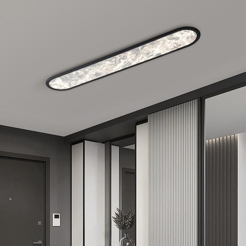 超薄吸顶灯长条走廊过道灯入户阳台灯简J约衣帽间卧室极简玄关灯