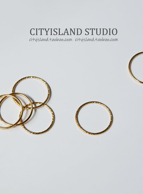 洗手不用摘!城h市岛屿极简叠戴光面素圈戒指指环批花戒指简约戒指