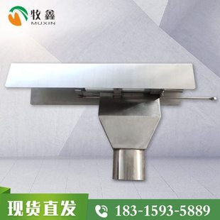 供应养猪场自动饲喂料线配件不锈钢下料三通60/90/102管径下料器