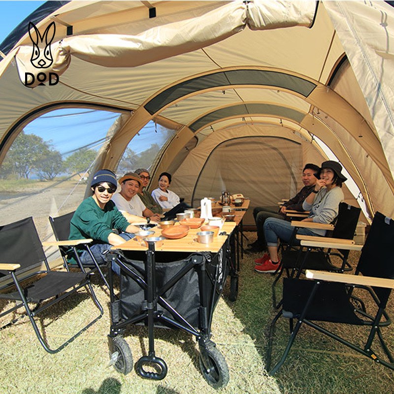 DOD超大豪华隧道帐篷户外折叠便携式野餐野外野营防雨加厚TZ7-690