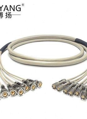 博扬 2M跳线BNC-L9 2M兆E1接头成品跳线syv75-2-1同轴电缆DDF半米