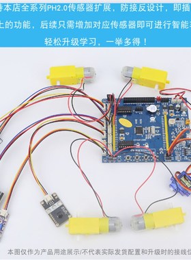 STM32F103RCT6开发板STM32麦克纳姆轮智能小车驱动板HJ-RC实验板