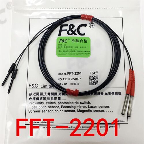 原装全新嘉准4 侧面对射F&C光纤传感器FFT-2201 2M正品质量保证