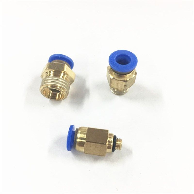 外螺纹快插气管接头螺纹直通PC4/6/8/10/12/16-M5/01/02/03/04