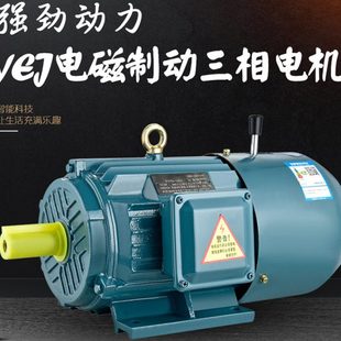 90S M160L 90L 132S 4P制动铜线电机 100L112M 刹车电动机YEJ8024