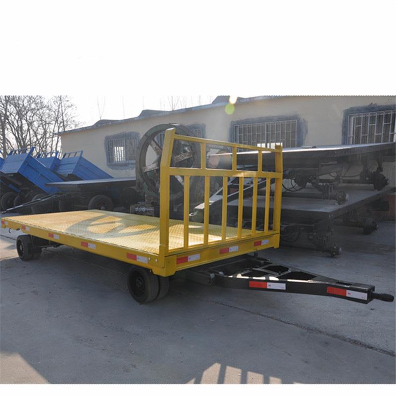 8吨平板拖车运输平板车内中转8轮低平板拖车房车底盘