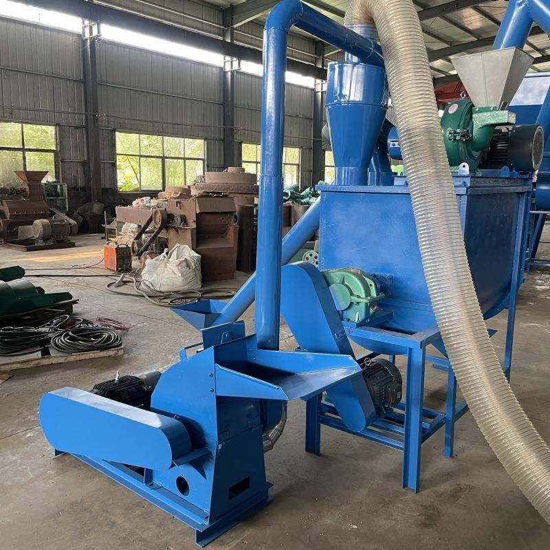 工厂定制鲜树叶树枝粉碎机干草秸秆粉碎机530型稻壳米糠粉碎机