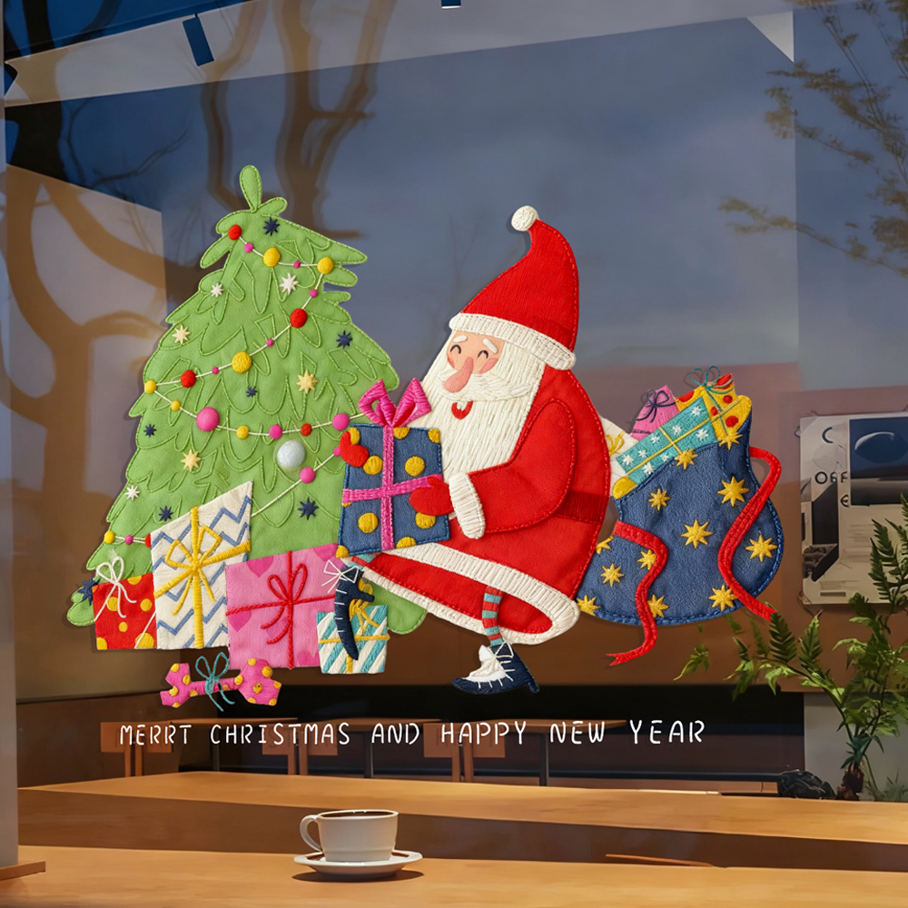 雅彦新款刺绣布艺圣诞节装饰品