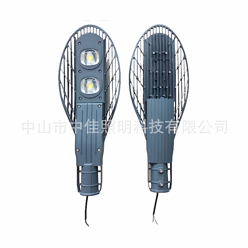 led网拍路灯头100W50W单头压铸网球拍高亮户外镂空市政道路灯头