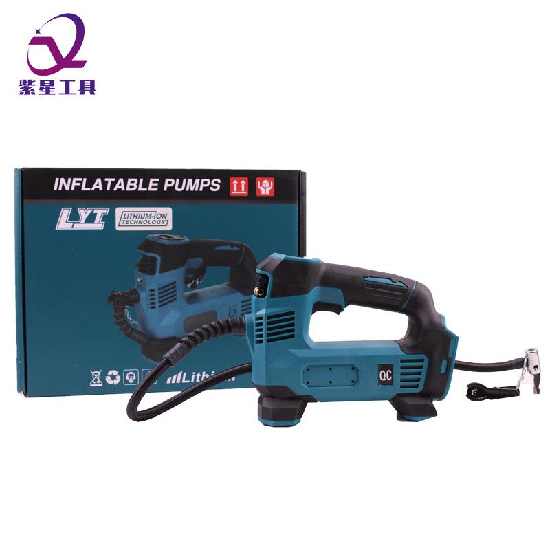 锂电工具充电式打气泵21V车载充气泵跨境