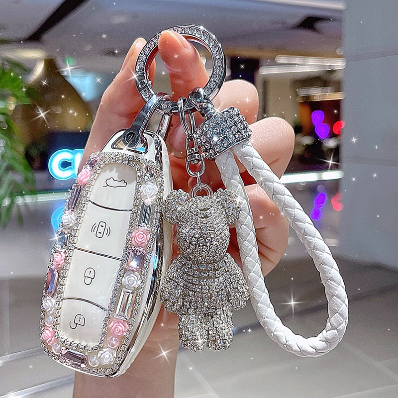 适用红旗hcs5钥匙套女hs7 h9 hq9 ehs9 eh7包h5壳h6扣hs3专用eqm5