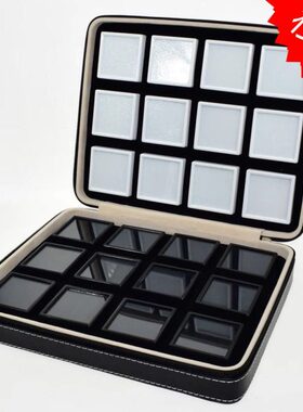 玻璃透明小盒子样品盒钻石包拉链包塑料宝石裸石彩宝箱戒面展示盒