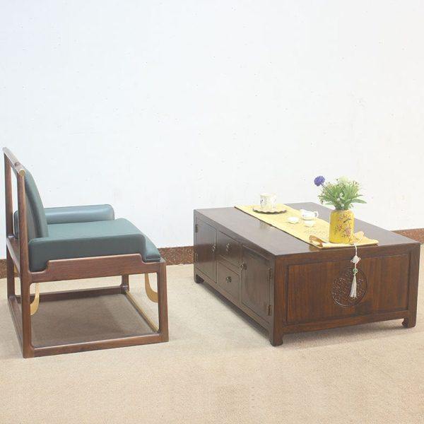 实木方形带抽茶几客厅沙发平几新中式储物箱柜收纳原木仿古茶台桌,住宅家具,茶几,淘宝优惠券,粉丝福利购,淘宝优惠卷