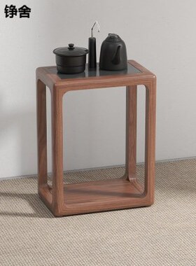 新中式实木简约茶水架小户型茶柜客厅烧水一体茶车家用茶桌置物架