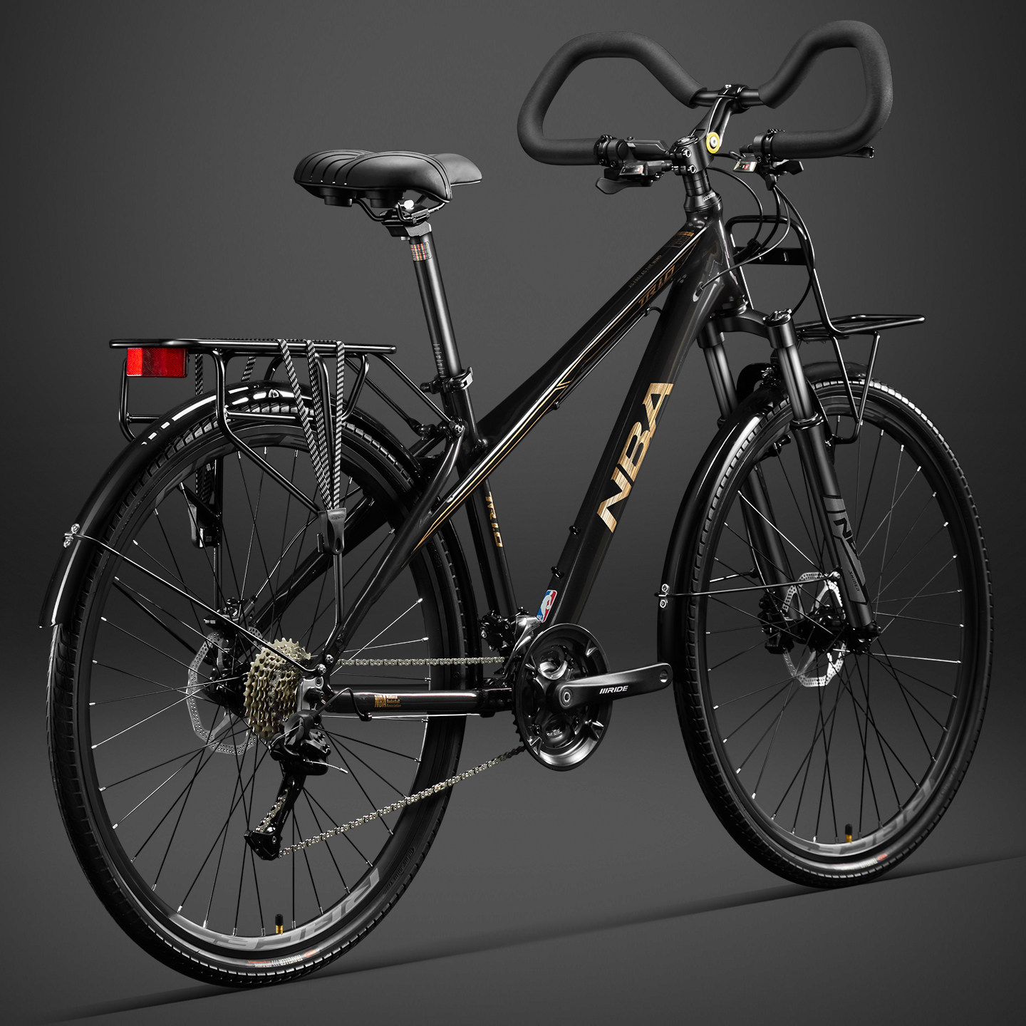 NBA长途旅行自行车蝴蝶把川藏线男女通用变速公路车山地越野单车