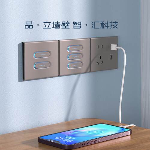 【厂家】多智能开关双语音零火版-远e程控制控控zigbe时控开关单