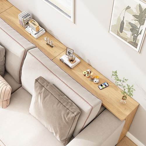 3Y条床沙头缝隙发后置024物架床边缝夹书架长窄边桌实木省空间收