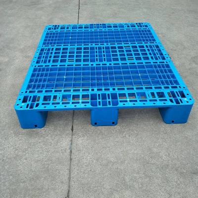 蓝KGT格色1210网字塑料托盘库货仓架叉车托盘塑胶卡板周转防川潮