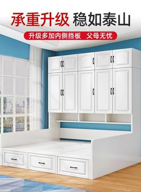 榻米床衣66960柜一体小户型实榻木书衣柜床组合桌多功一体能简约