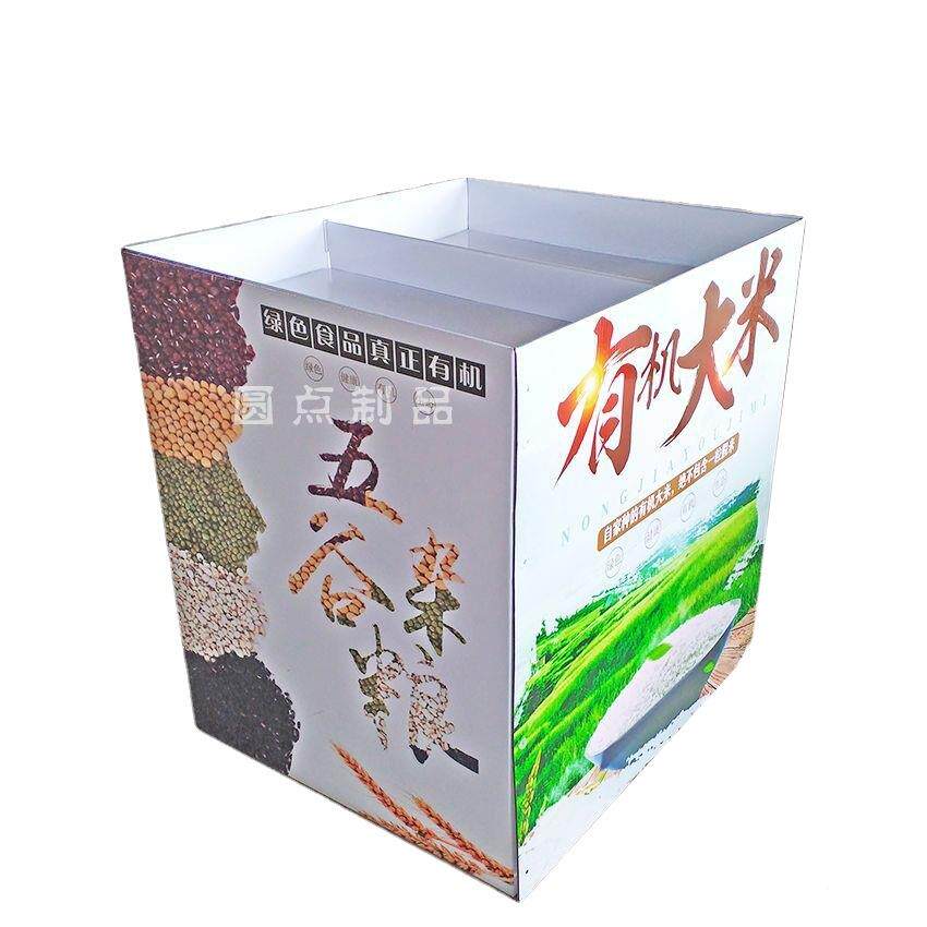 架厂家促销带架彩图多挂钩纸展示层分隔纸地堆纸展示盒纸货纸展架