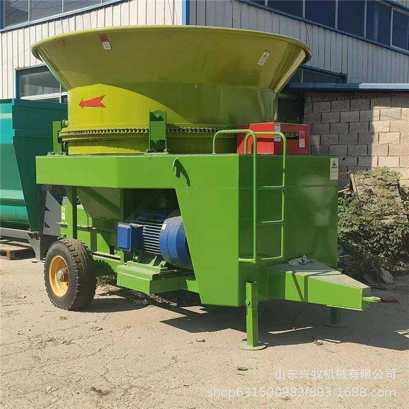 秧草料花生省工破碎机 下出DEI料圆盘粉碎机机细均节图片粉草出料