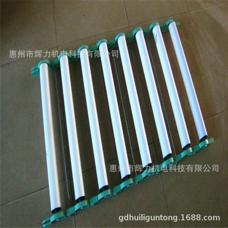 现货无动力塑料滚筒传送机流水线镀锌滚筒PVC输送梯装卸货地滚线