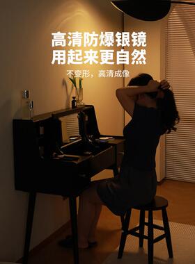 BK9Z2031H台K千与化梳妆 实木妆桌家用简约现代小户型卧室盖翻镜