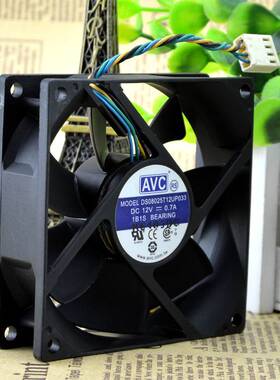 AVC 8025 12V 0.7A 8厘米 4线暴力 电脑机箱风扇 DS08025T12UP033