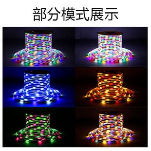 新跑马户外防水彩灯带led灯条流水招牌霓虹闪七彩变色灯带led灯条
