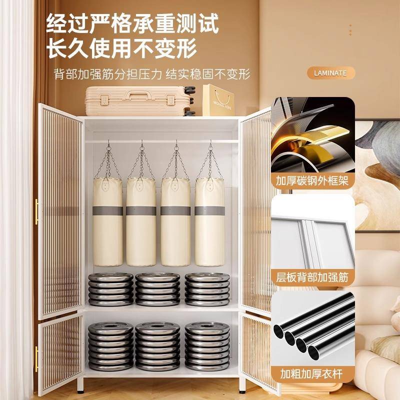 铁艺柜简易卧室钢制儿衣童衣BG-2035橱家用衣柜婴儿收纳柜衣柜落