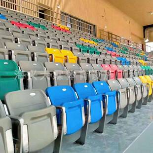 育馆支架座椅悬挂式HKDL-LPY座椅户外足球场体连排椅阶梯椅叠翻版折座场椅