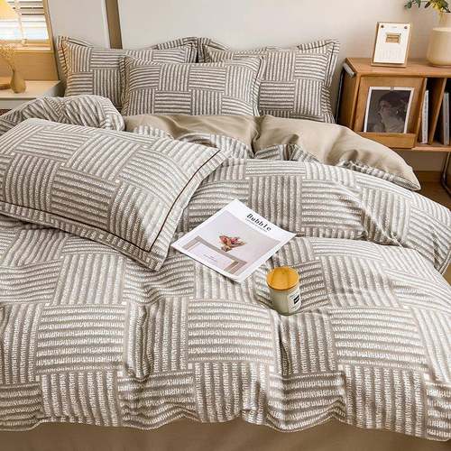 被秋冬纯棉磨毛加厚磨毛单件加厚被罩全棉2025新款床上四床件套套