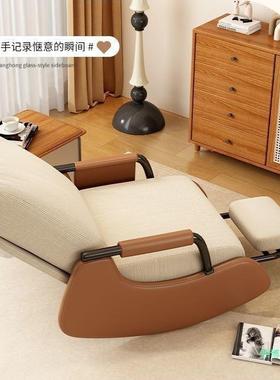 节摇摇椅家用可躺可睡人懒人沙发阳FCZ台成闲人休客厅单午休可调