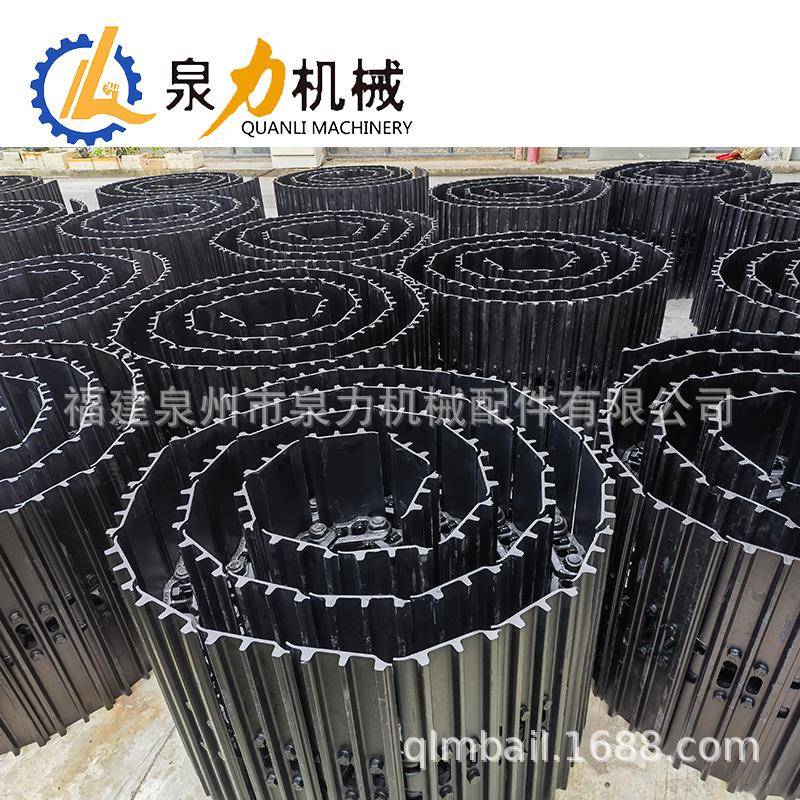 挖掘机四轮一带厂家钩机带HRK链支重轮托链轮驱链底动齿配件条履