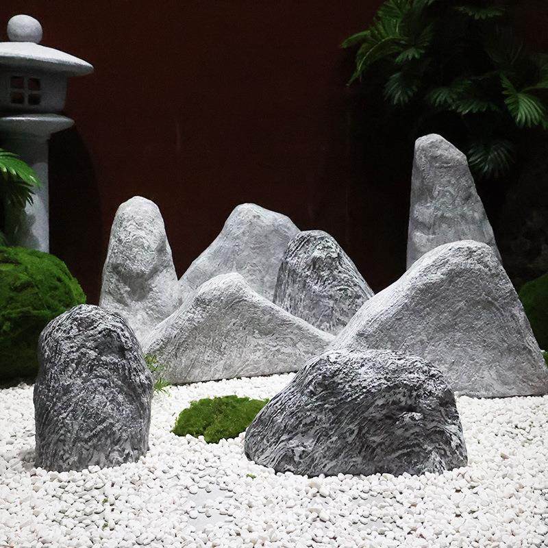庭院造景装饰仿真假石头室内软装雪浪石组合样板间景观石道具摆件,家居饰品,户外/庭院摆件,淘宝优惠券,粉丝福利购,淘宝优惠卷