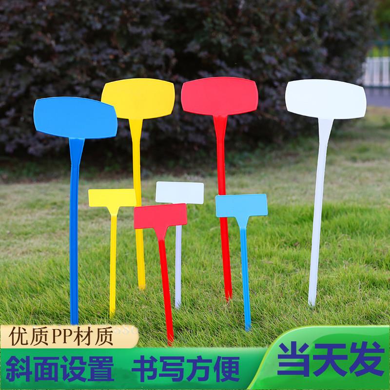 宏荣斜面插地牌加厚园艺插牌植物塑料立体标识牌水稻试验记号牌