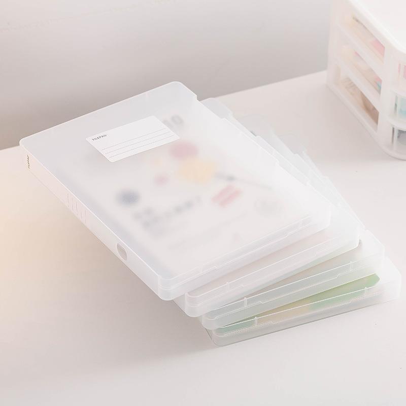 赞扬a4档案盒 资料分类整理盒 试卷收纳档案盒 多功能文件盒透明