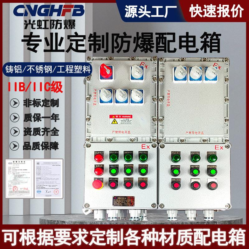 工业防爆配电箱照明动力检修电源插座箱气体粉尘双防爆仪表控制柜