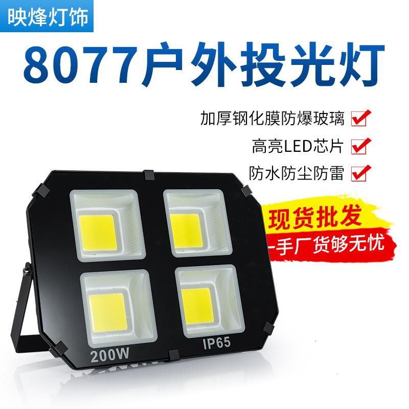 8077投光灯200瓦500W600W投射灯室外广场球场照明led探照灯高显色
