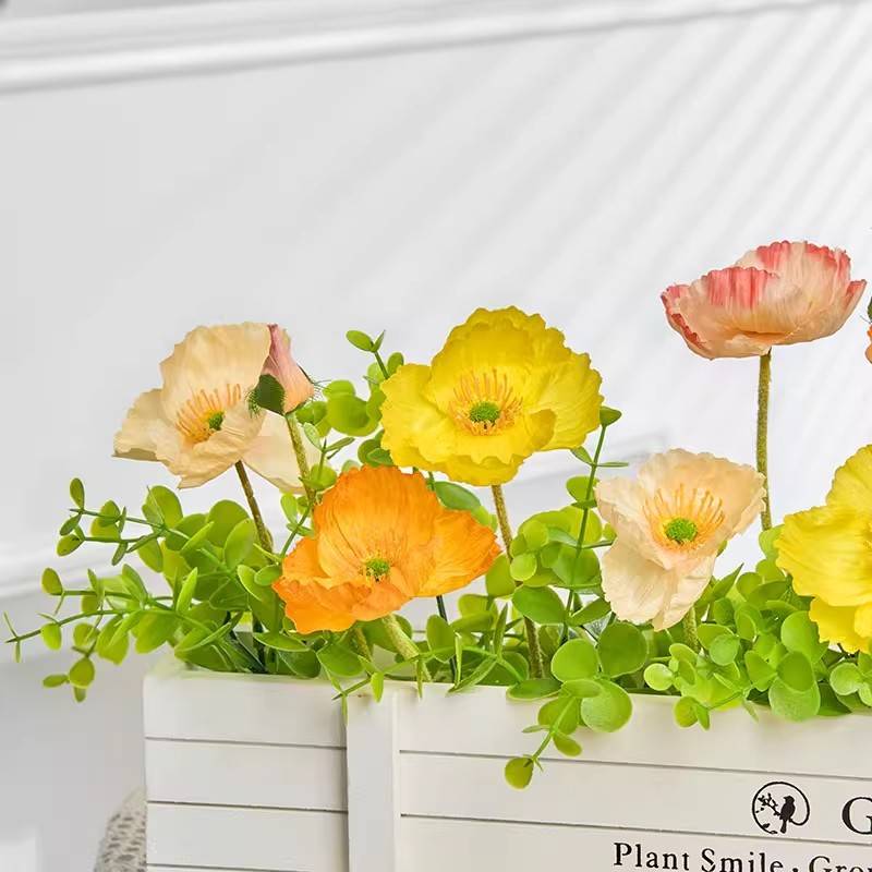 栅栏仿真花假花摆件客厅装饰阳台摆设花束绿植盆栽干花装饰品花艺